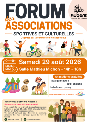 Aubers infos - Août 2026